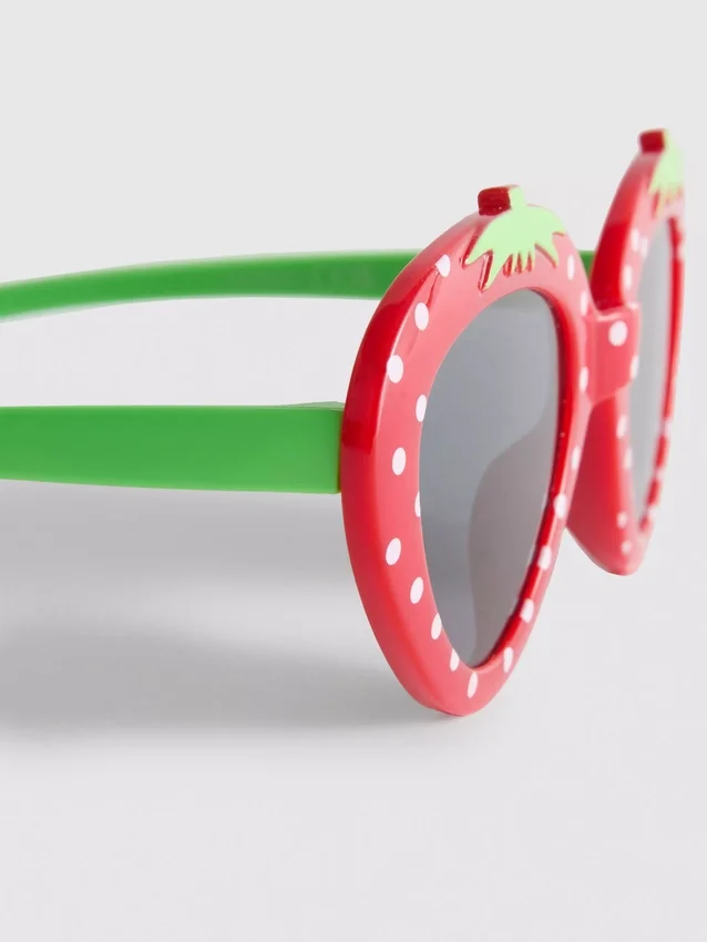 Sonnenbrille mit Erdbeer-Rahmen