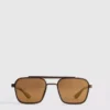 Sonnenbrille mit quadratischem Rahmen