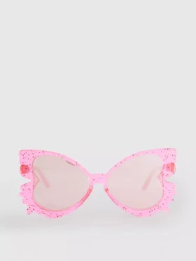Sonnenbrille mit Schmetterlingsrahmen