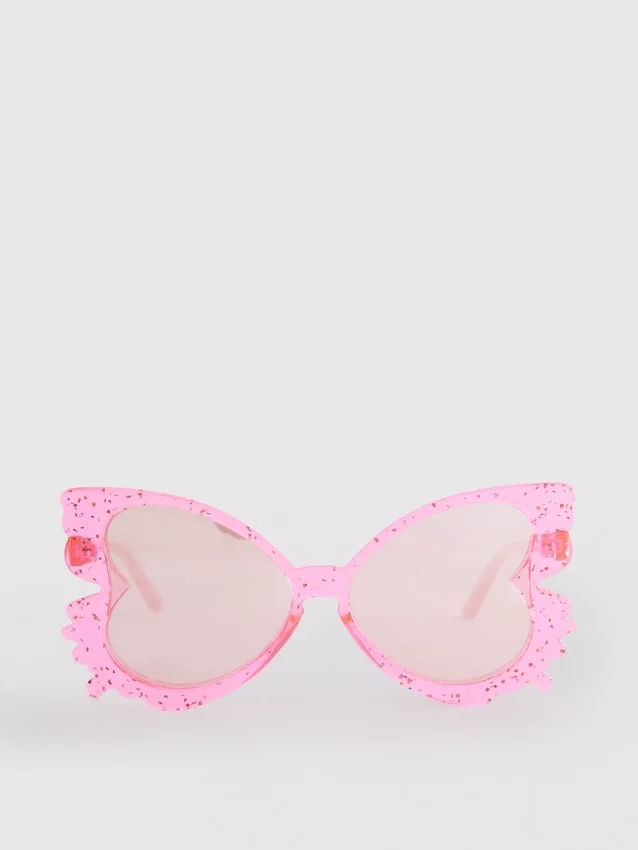 Sonnenbrille mit Schmetterlingsrahmen