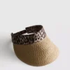 Sonnenvisier mit Tierprint