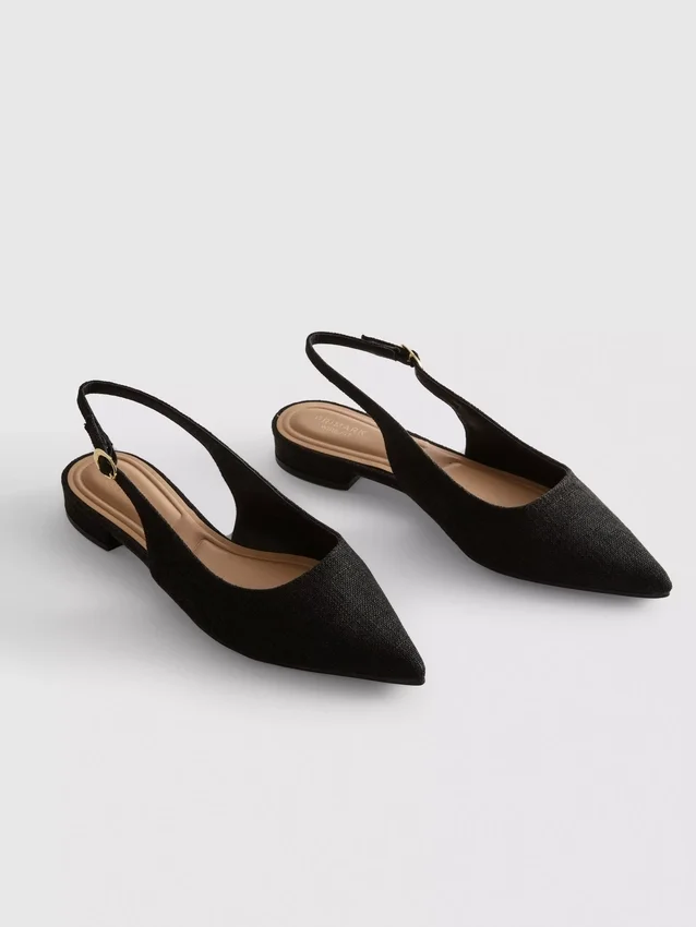 Spitze Slingback-Pantoletten