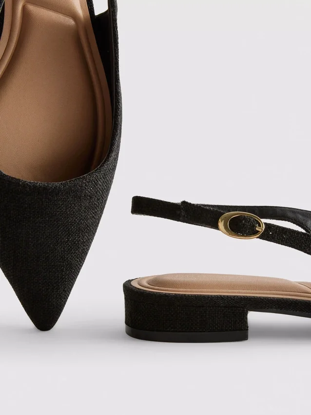 Spitze Slingback-Pantoletten