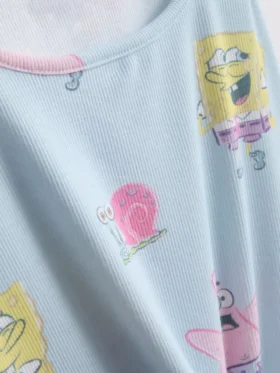 SpongeBob Schwammkopf gerippter Schlafanzug für den Charakter