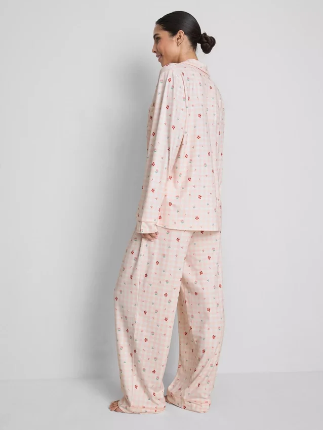 Stacey Solomon Boyfriend-Schlafanzug aus Gingham