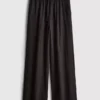 Strandhose aus Baumwolle mit weitem Bein