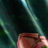Strandhose aus Satin mit landschaftlichem Print