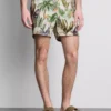 Strandshorts mit Dschungel-Struktur