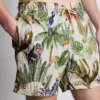 Strandshorts mit Dschungel-Struktur