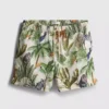 Strandshorts mit Dschungel-Struktur