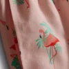 Strandshorts mit Flamingo-Struktur
