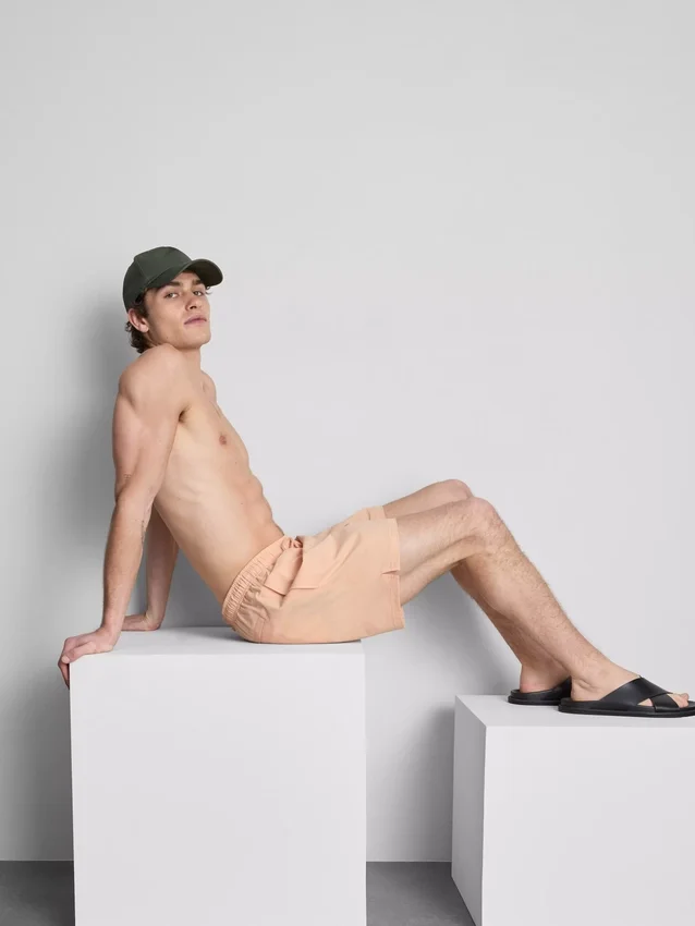 Strandshorts mit Struktur