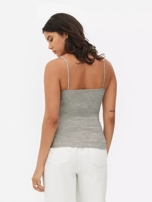 Stretch-Cami mit U-Ausschnitt