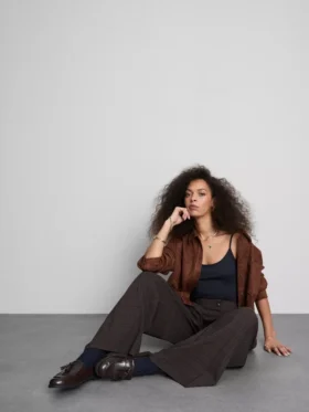 Stretch-Cami-Top mit hohem Baumwollanteil