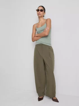 Stretch-Cami-Top mit hohem Baumwollanteil