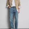 Stretch-Jeans mit geradem Bein