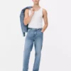 Stretch-Jeans mit geradem Bein
