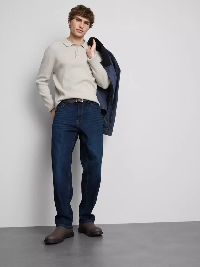 Stretch-Jeans mit geradem Bein