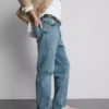 Stretch-Jeans mit geradem Bein