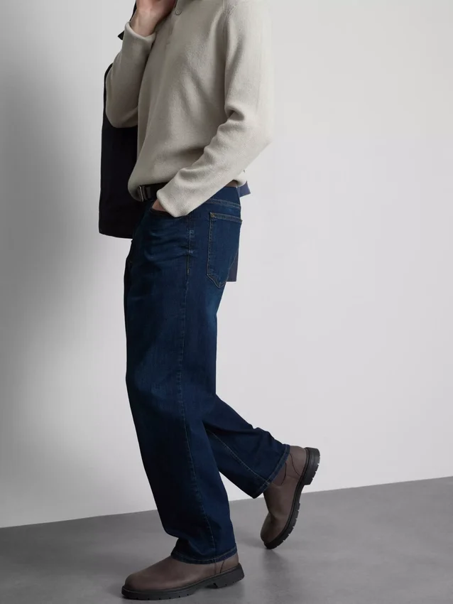 Stretch-Jeans mit geradem Bein