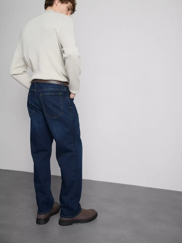 Stretch-Jeans mit geradem Bein