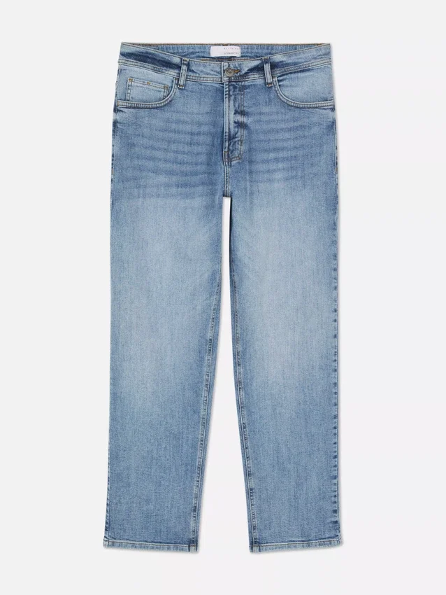 Stretch-Jeans mit geradem Bein