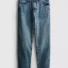 Stretch-Jeans mit geradem Bein