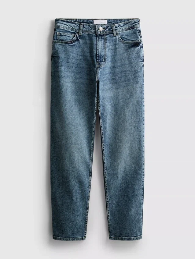 Stretch-Jeans mit geradem Bein