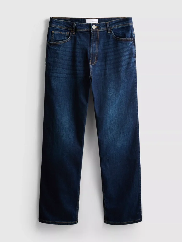 Stretch-Jeans mit geradem Bein