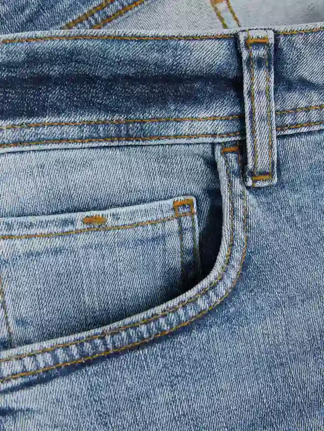 Stretch-Jeans mit geradem Bein