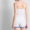 Stretch-Schlafanzug mit kurzen Hosen aus baumwollreicher Mischung