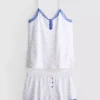 Stretch-Schlafanzug mit kurzen Hosen aus baumwollreicher Mischung