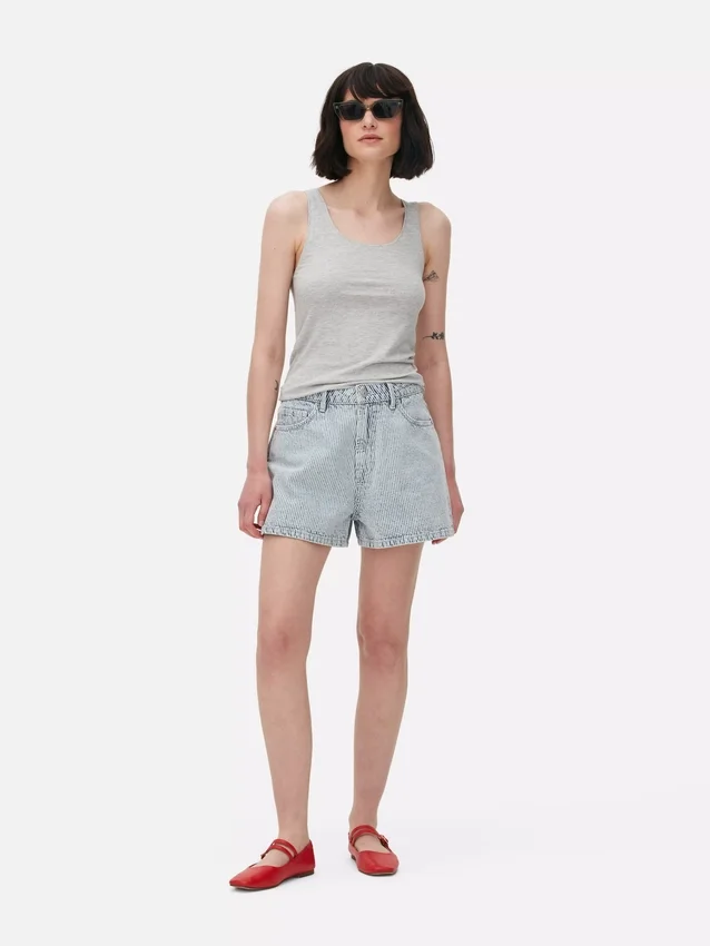 Stretch-Tanktop mit U-Ausschnitt