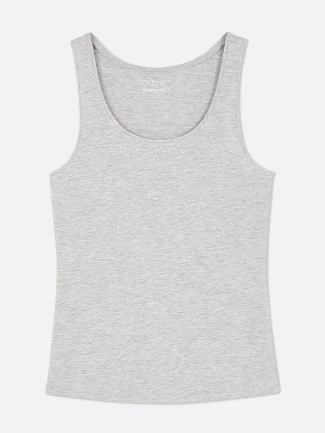 Stretch-Tanktop mit U-Ausschnitt