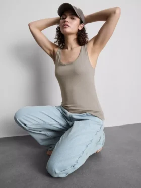 Stretch-Top mit hohem Baumwollanteil