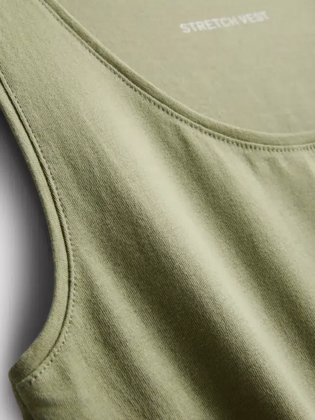 Stretch-Top mit hohem Baumwollanteil