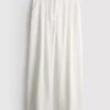 Strukturierte Hose mit weitem Bein