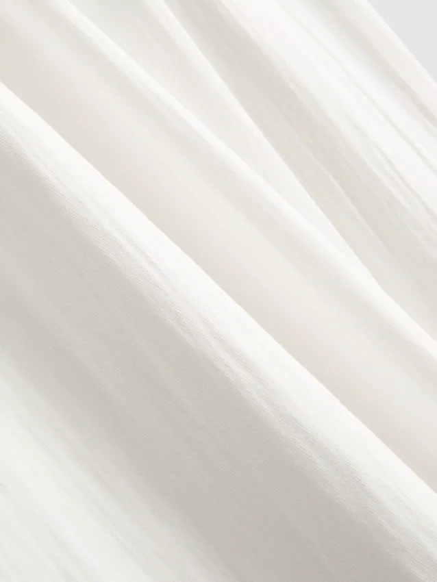 Strukturierte Hose mit weitem Bein