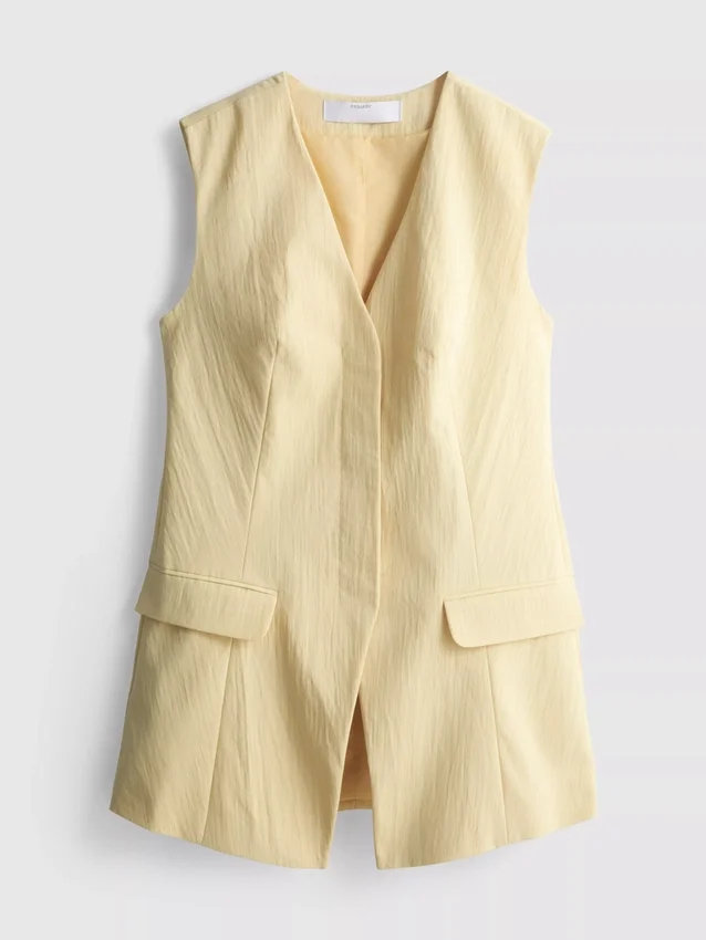 Strukturierte Longline-Weste