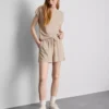 Strukturierte Shorts mit Kordelzug