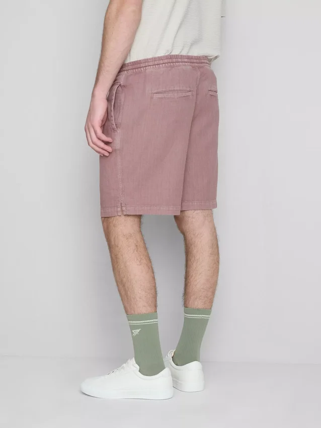 Strukturierte Shorts mit Kordelzug