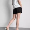 Strukturierte Shorts mit Kordelzug