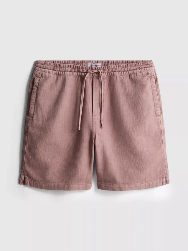 Strukturierte Shorts mit Kordelzug