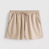 Strukturierte Shorts mit Kordelzug