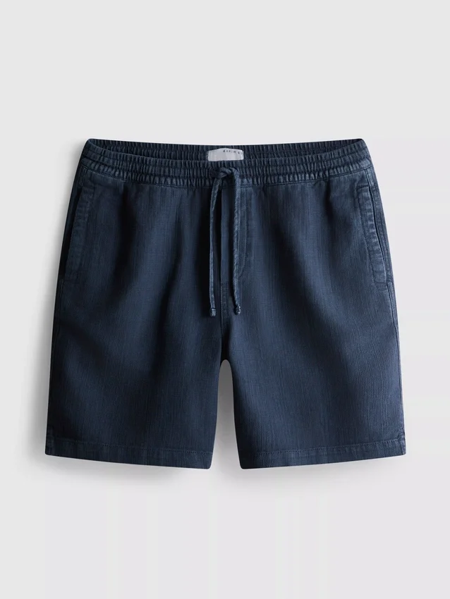 Strukturierte Shorts mit Kordelzug