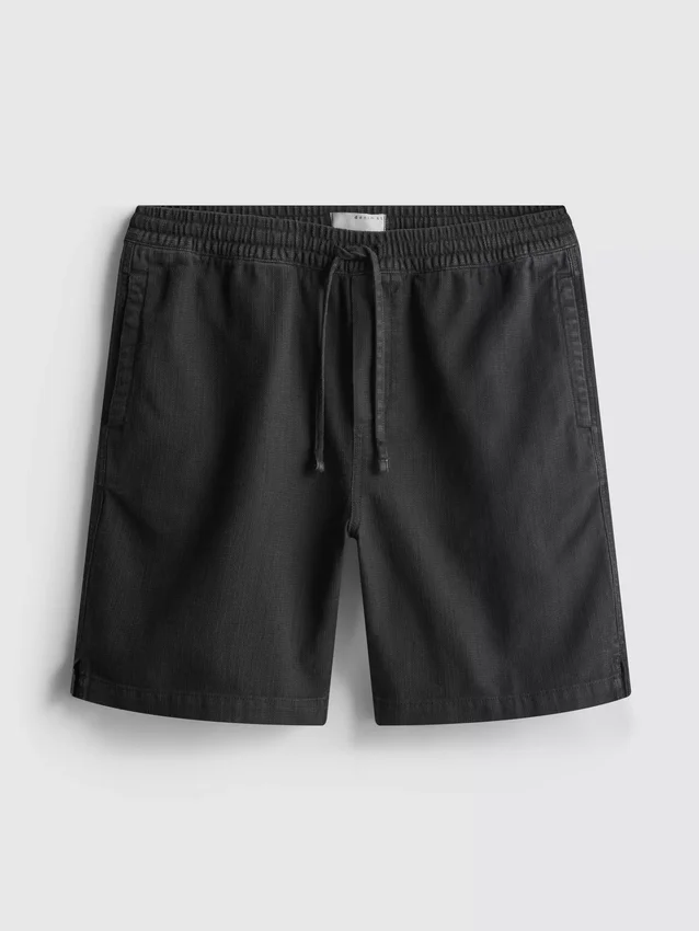 Strukturierte Shorts mit Kordelzug