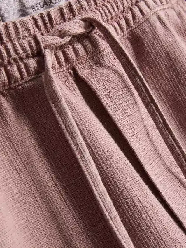 Strukturierte Shorts mit Kordelzug