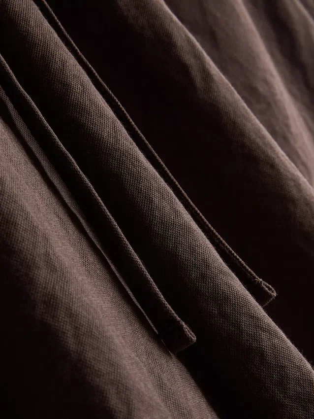 Strukturierte Shorts mit Kordelzug