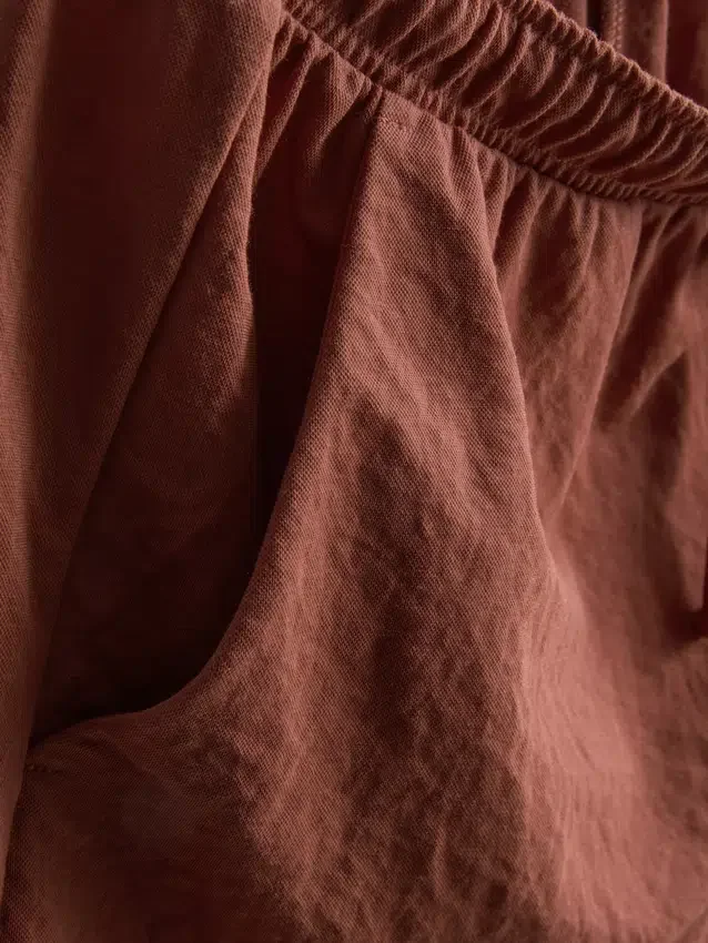 Strukturierte Shorts mit Kordelzug