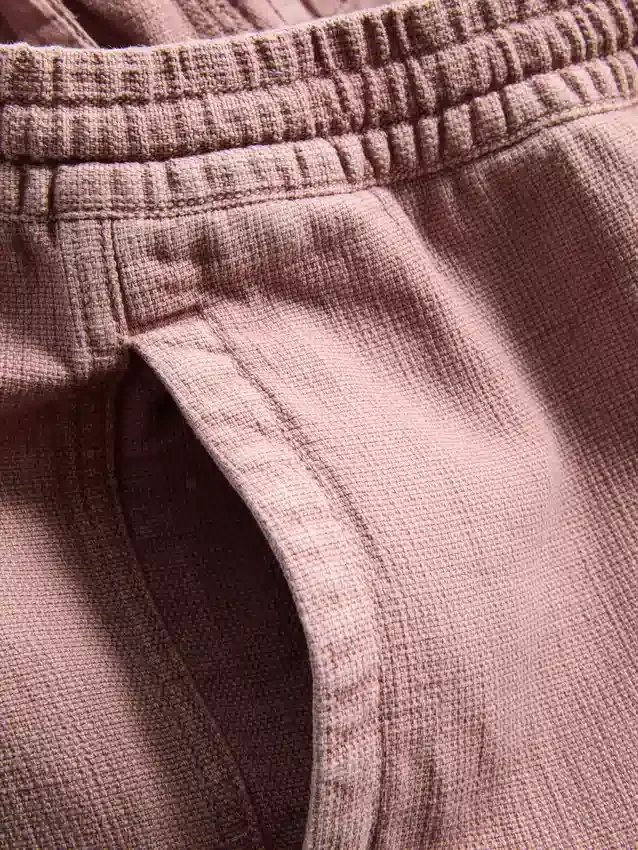Strukturierte Shorts mit Kordelzug